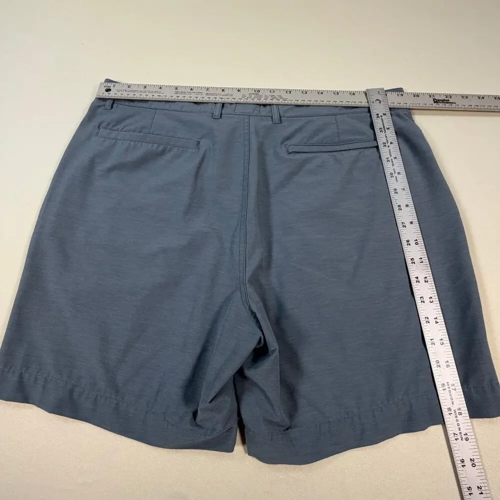 Faherty All Day 7” Hybrid Quick-Dry Lightweight Stretch Shorts Blue Men’s Sz 38
